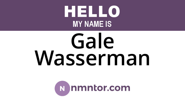 Gale Wasserman