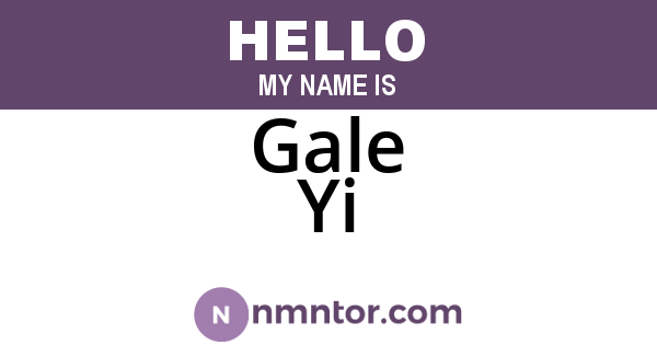 Gale Yi