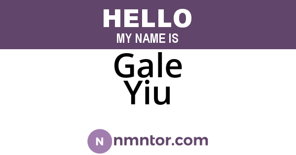 Gale Yiu