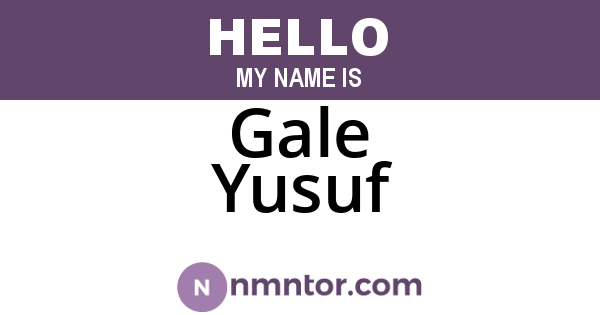 Gale Yusuf