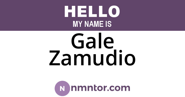 Gale Zamudio