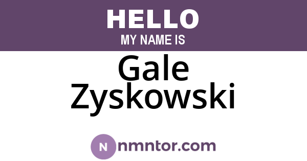 Gale Zyskowski
