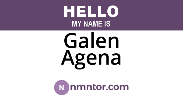 Galen Agena