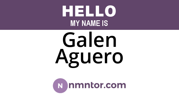 Galen Aguero