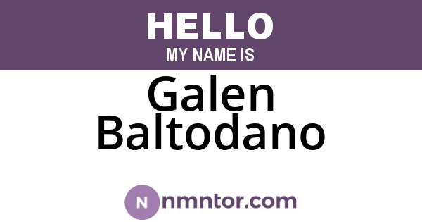 Galen Baltodano