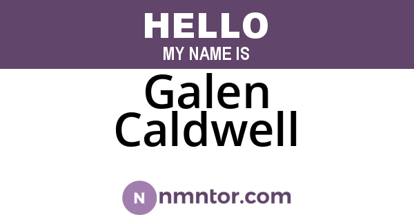 Galen Caldwell