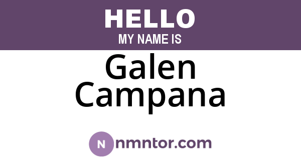 Galen Campana