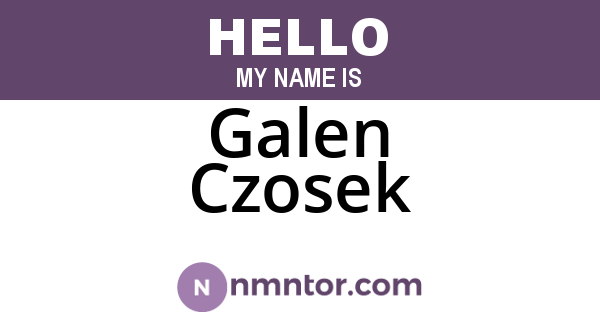 Galen Czosek