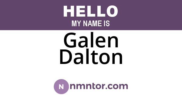 Galen Dalton