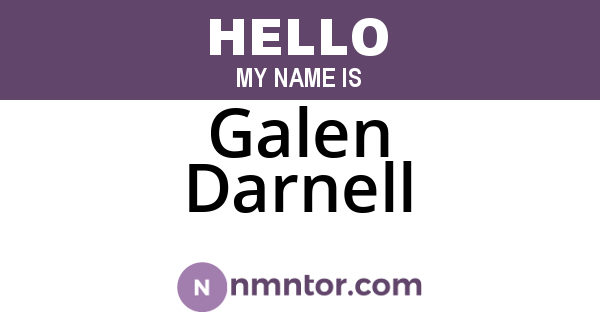 Galen Darnell