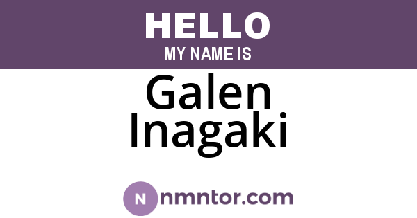 Galen Inagaki