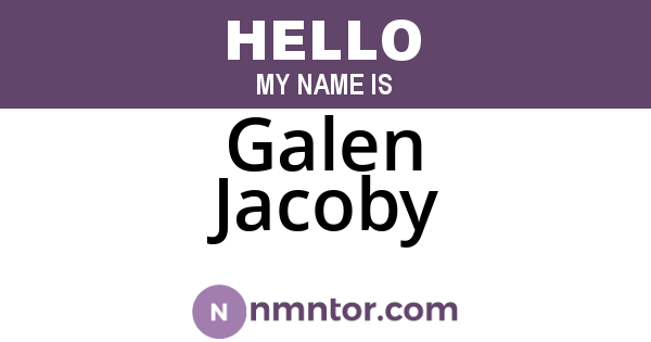 Galen Jacoby