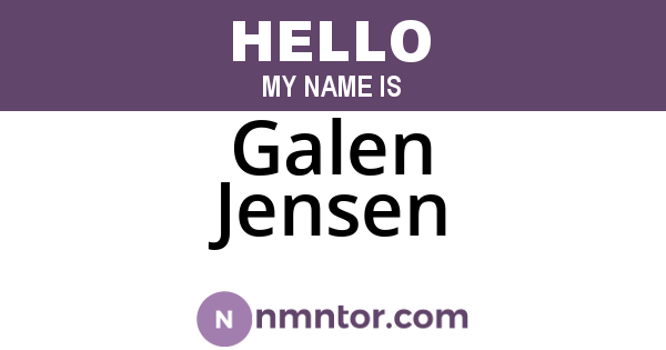 Galen Jensen