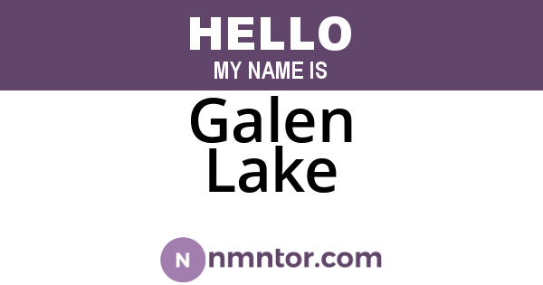 Galen Lake