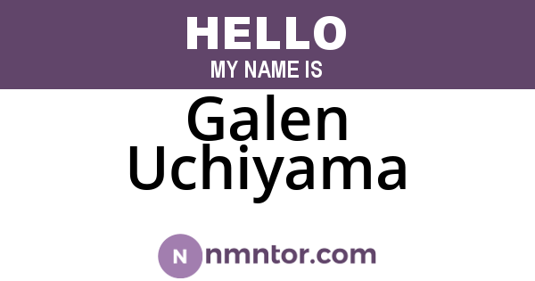 Galen Uchiyama