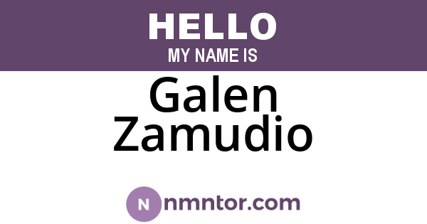 Galen Zamudio