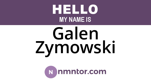 Galen Zymowski