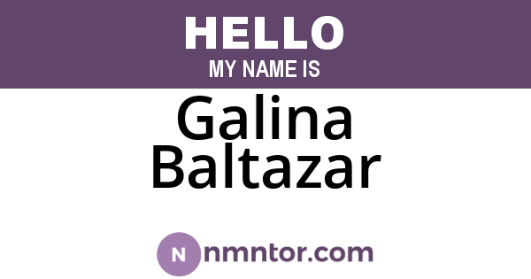 Galina Baltazar