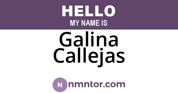 Galina Callejas