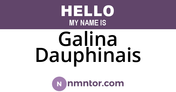 Galina Dauphinais