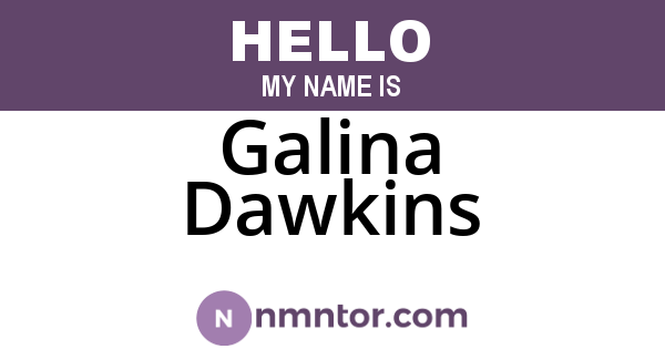 Galina Dawkins