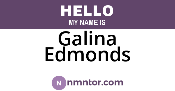 Galina Edmonds