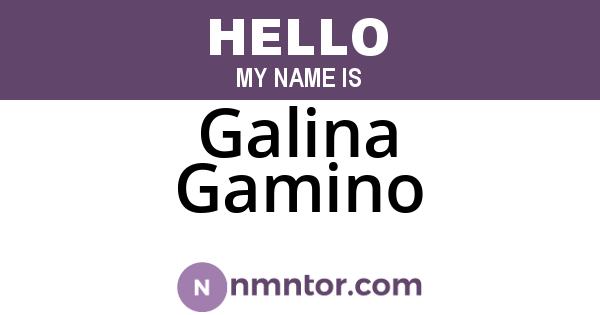 Galina Gamino