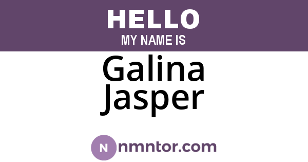 Galina Jasper