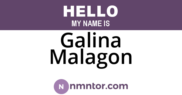 Galina Malagon