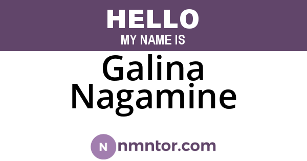 Galina Nagamine
