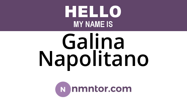 Galina Napolitano
