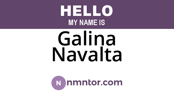 Galina Navalta