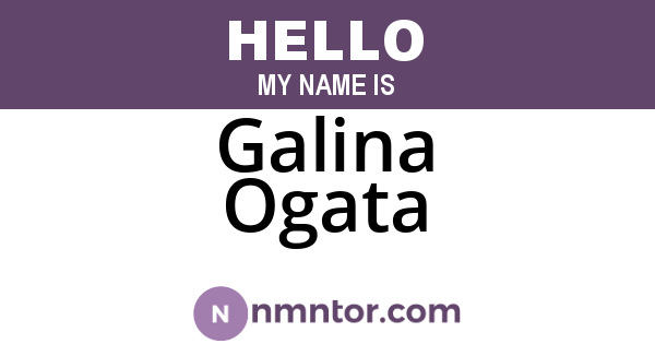 Galina Ogata