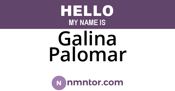 Galina Palomar