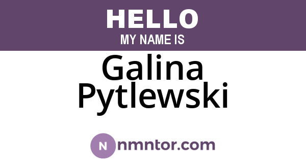 Galina Pytlewski
