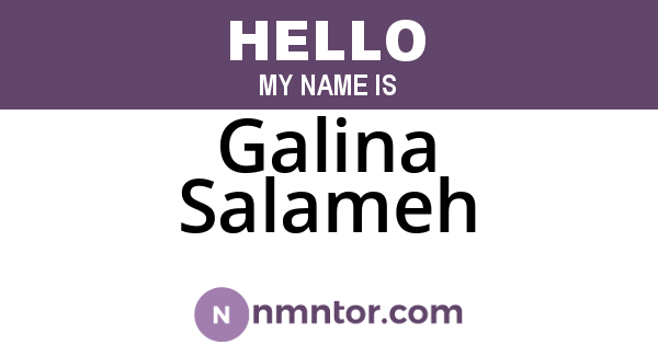 Galina Salameh