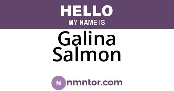 Galina Salmon