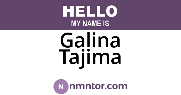 Galina Tajima