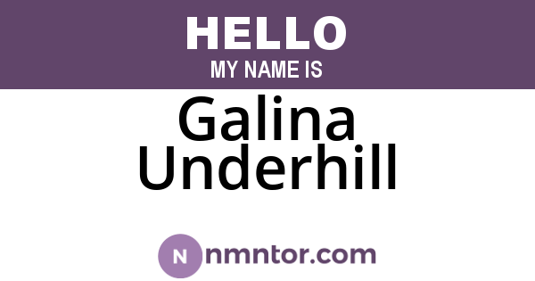Galina Underhill