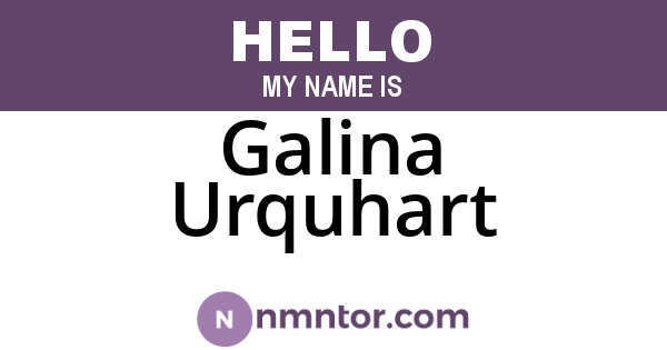 Galina Urquhart