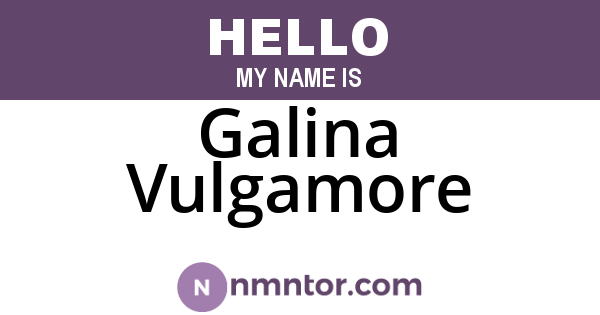 Galina Vulgamore