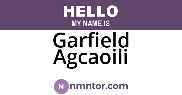 Garfield Agcaoili