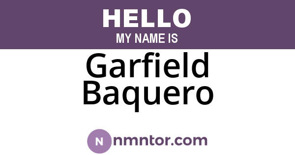 Garfield Baquero