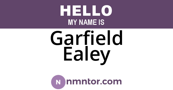 Garfield Ealey