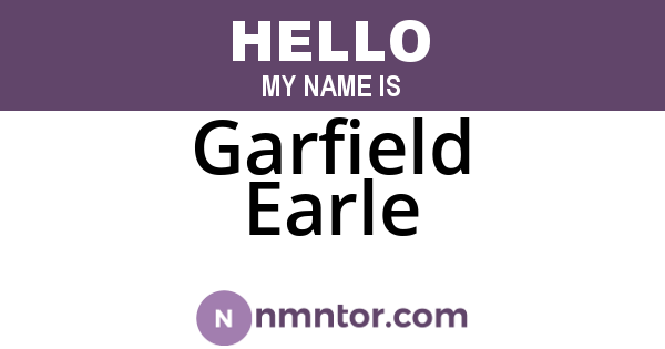Garfield Earle
