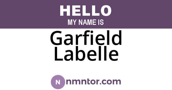 Garfield Labelle