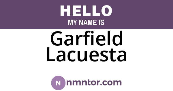 Garfield Lacuesta