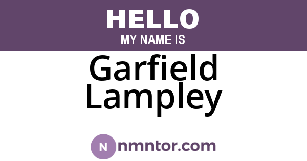Garfield Lampley