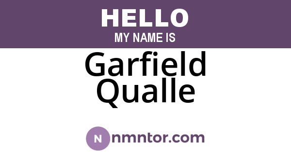 Garfield Qualle