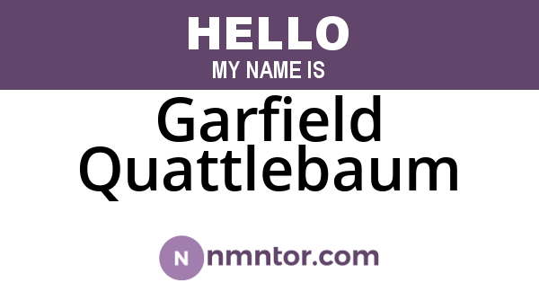 Garfield Quattlebaum